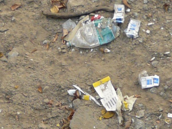 garbage on the ground texture